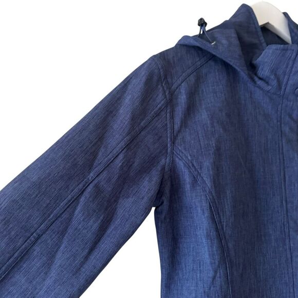 Title Nine Control Raincoat Waterproof Trench Hood Jacket SZ M #2531 - Picture 4 of 15